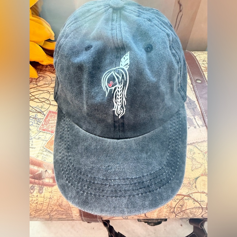Native American Missing and Murdered Indigenous Women Emblem on a new hat